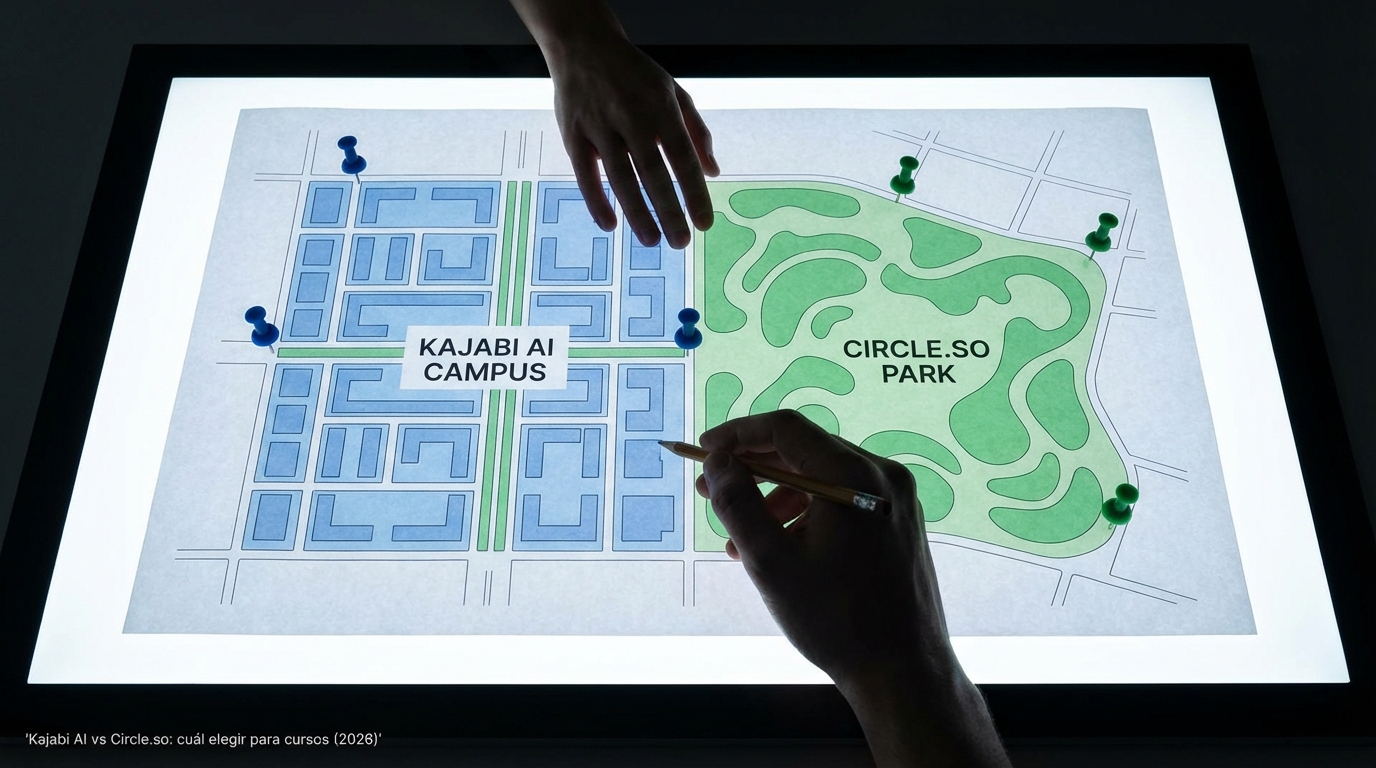 Kajabi AI vs Circle.so: cuál elegir para cursos (2026)