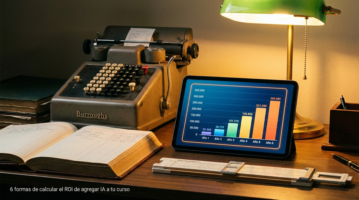 6 formas de calcular el ROI de agregar IA a tu curso
