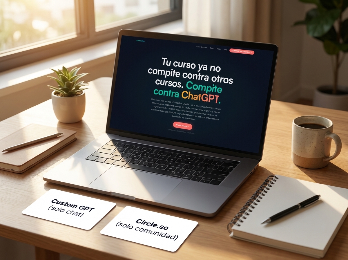 Custom GPT vs Circle.so para cursos